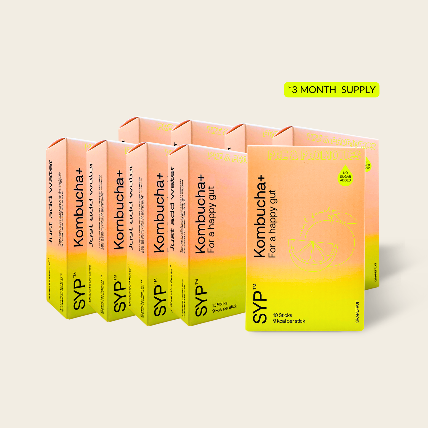 KOMBUCHA+ 9-PACK GRAPEFRUIT