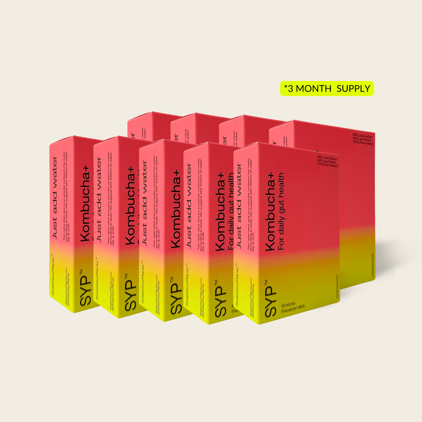KOMBUCHA+ 9-PACK POMEGRANATE