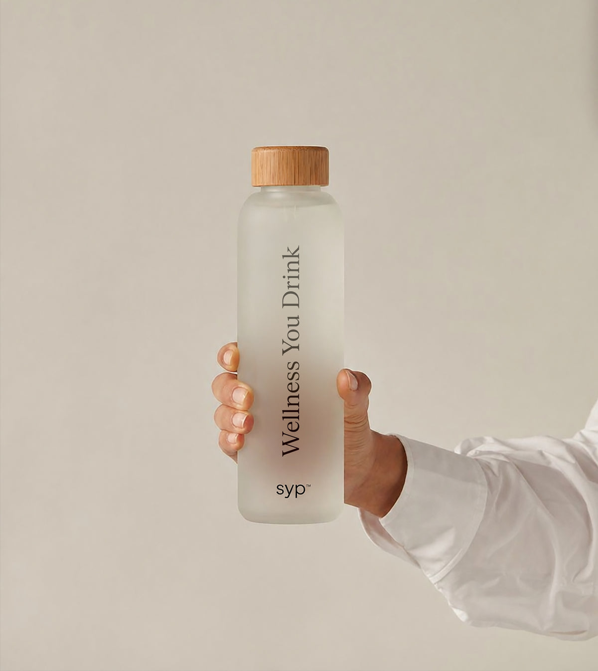 Glass Frosted Bottle
